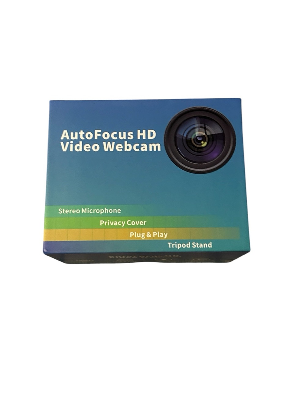 AutoFocus HD Video Webcam Box - Blue/Green
